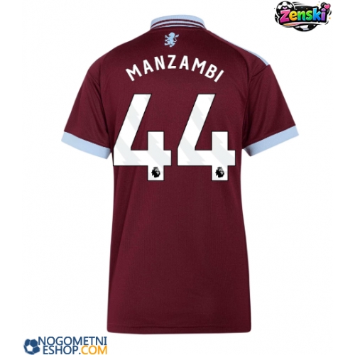 Ženski Nogometni dresi Aston Villa Johan Manzambi #44 Domači 2026-27 Kratek Rokav